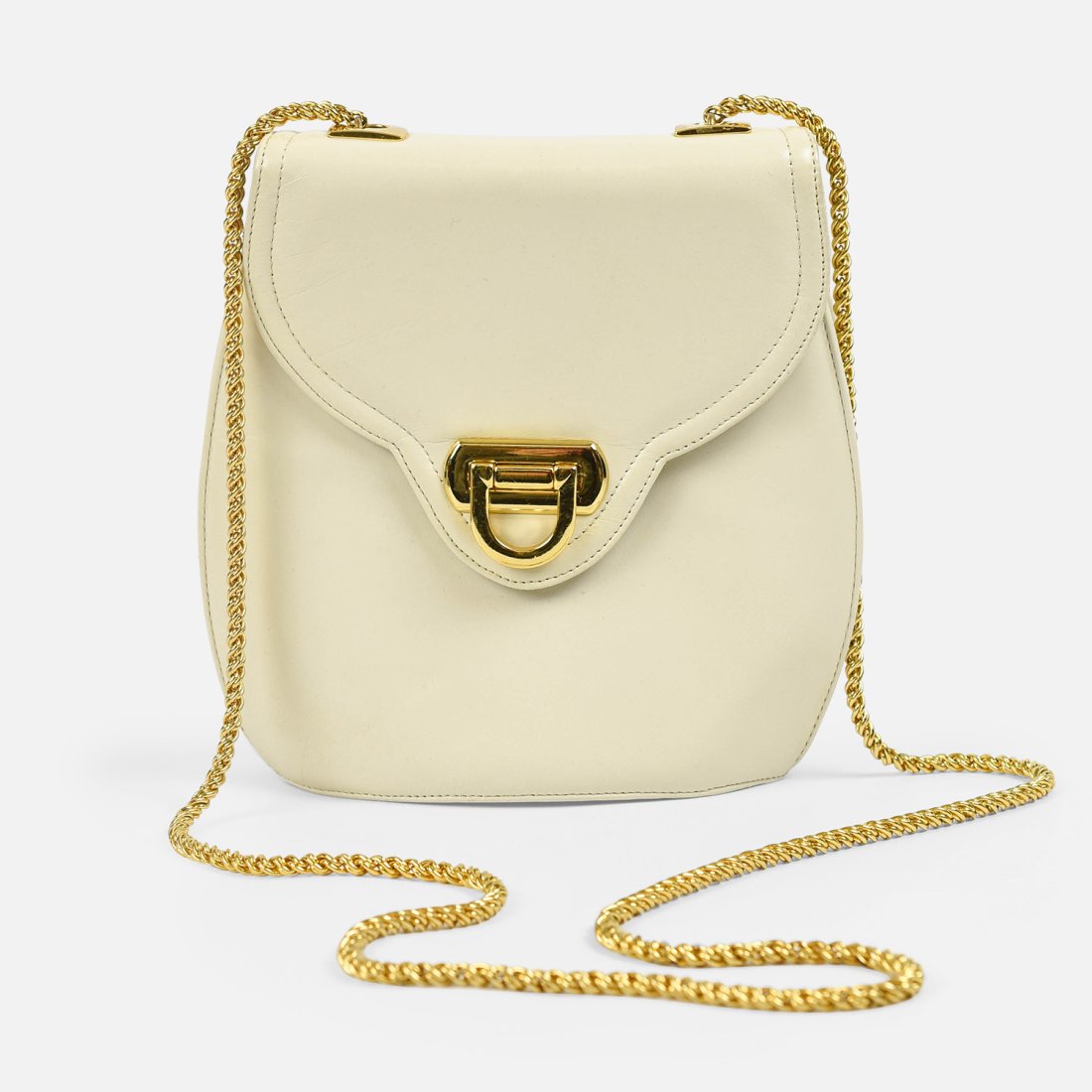 FRENCHY OF CALIFORNIA Vintage Ivory Crossbody Clutch Bag (1 of 11)