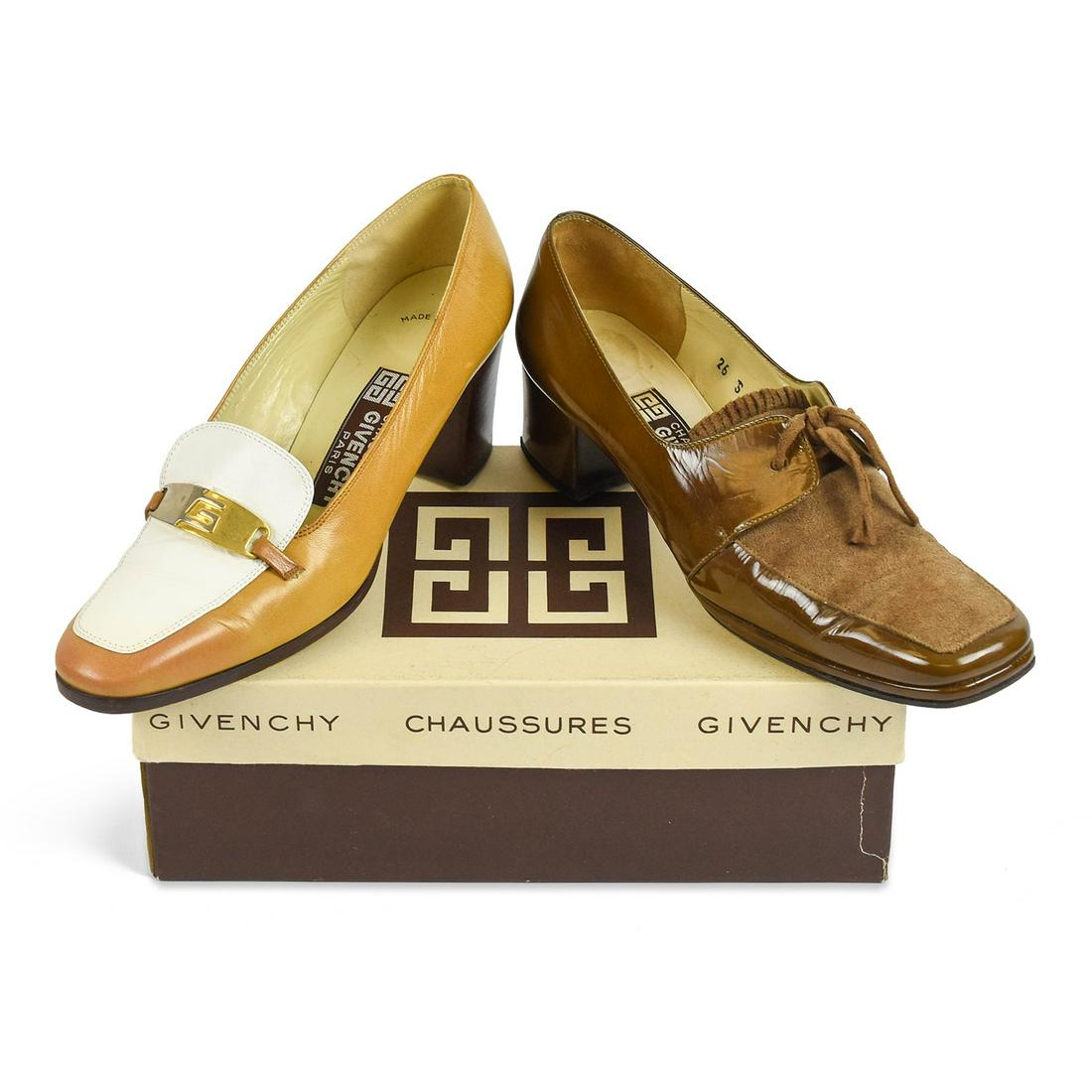 GIVENCHY Vintage Heeled Loafers Two Pairs (1 of 20)