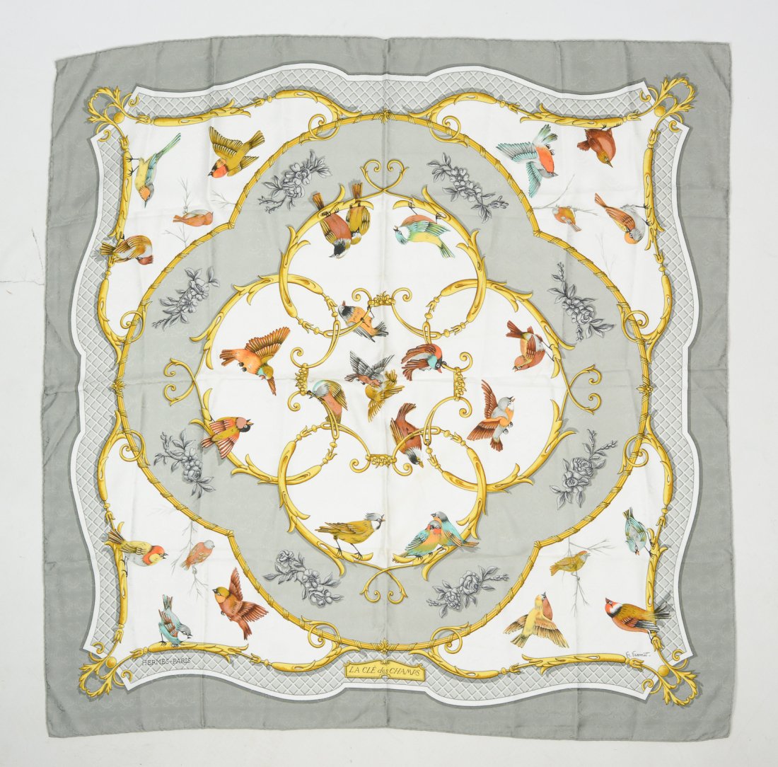 HERMES  La Cle Des Champs Silk Scarf (1 of 8)