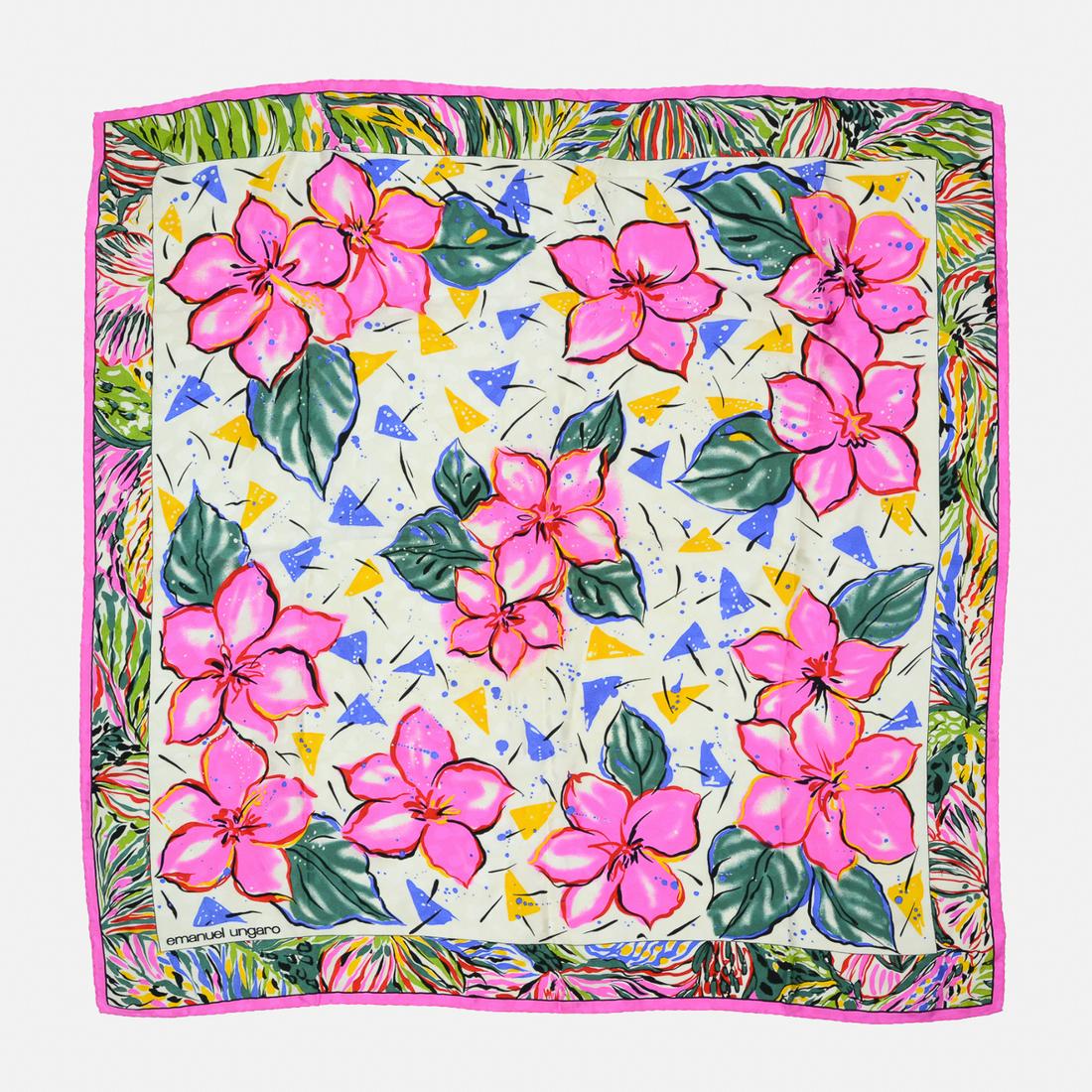 EMANUEL UNGARO Floral Silk Scarf (1 of 5)