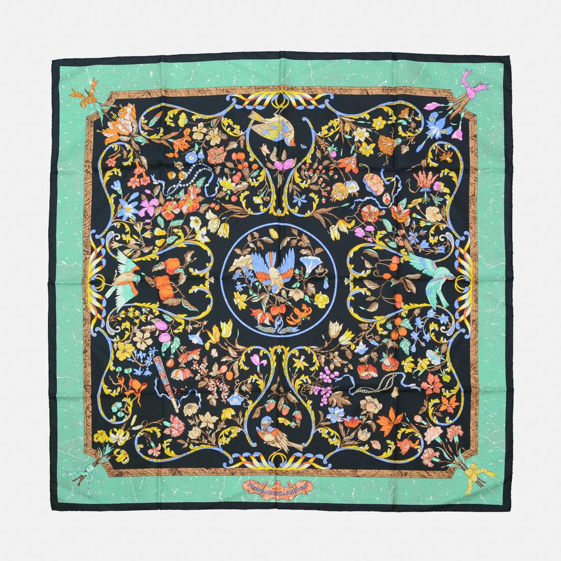 Hermes Pierres D Orient Et D Occident Silk Scarf