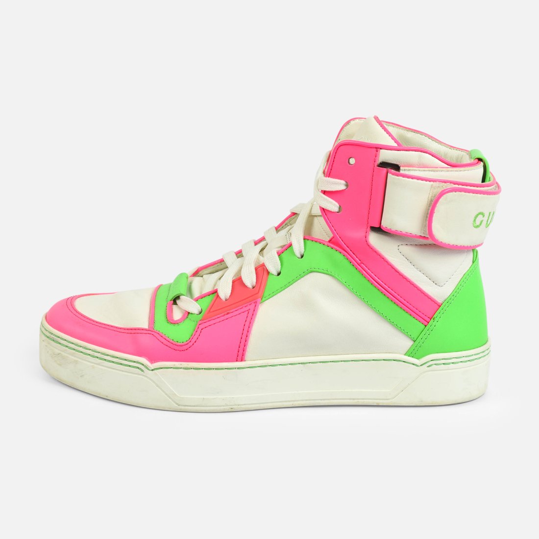 GUCCI Calfskin Mens High-Top Neon Size 7 (1 of 10)