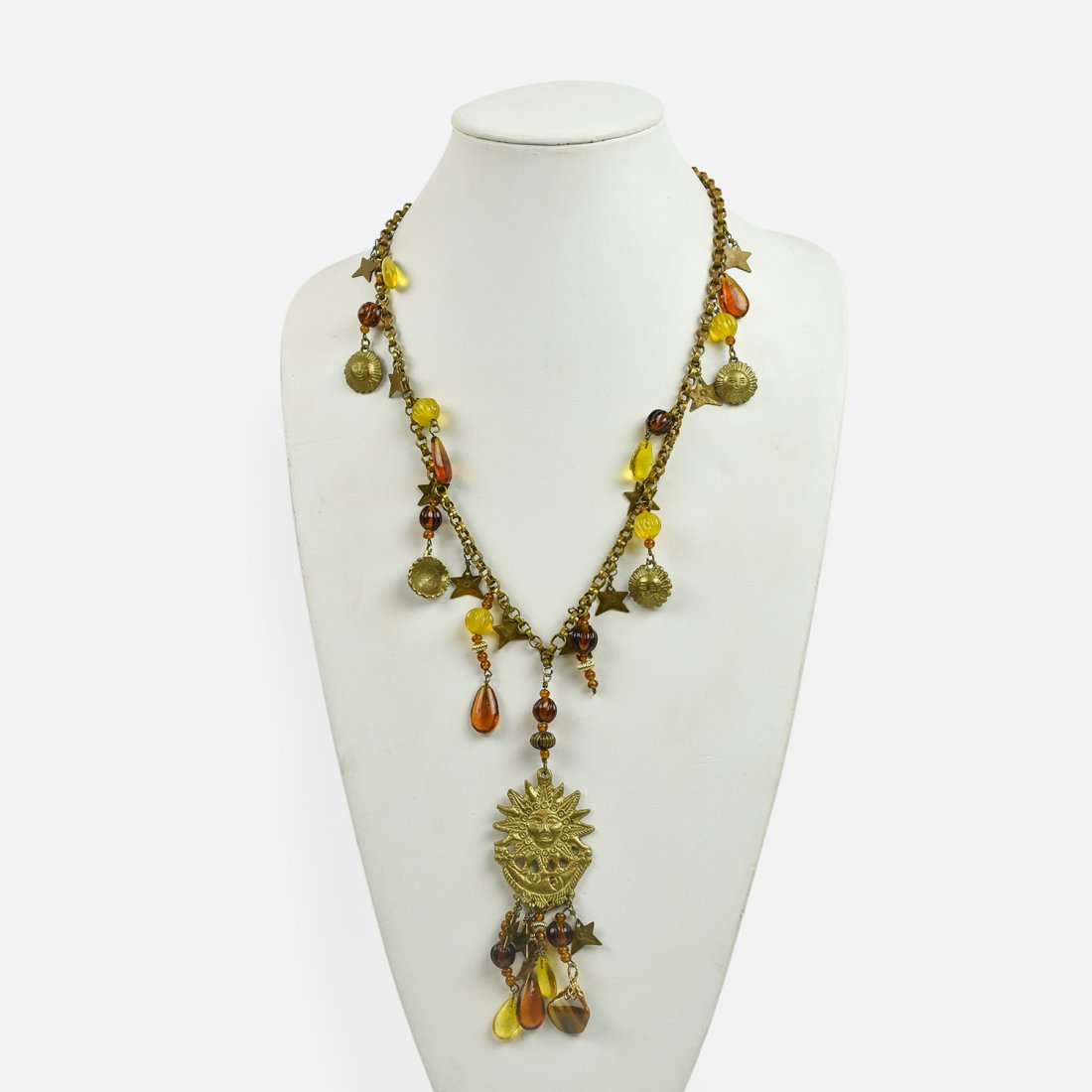 SUN and STARS Fornasetti Style Statement Necklace (1 of 3)