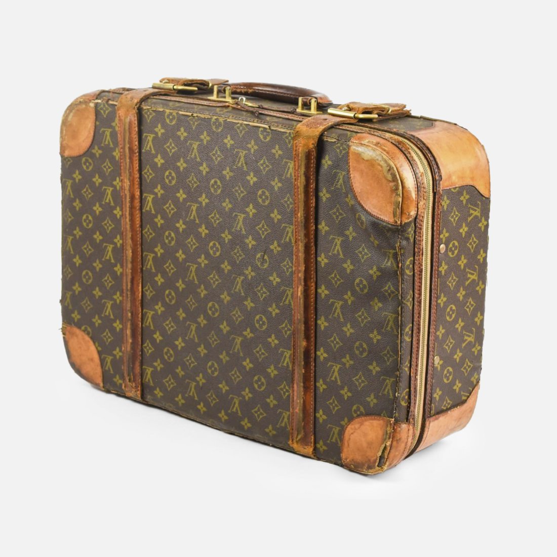 LOUIS VUITTON 1960's Vintage Monogram Softside Suitcase (1 of 20)