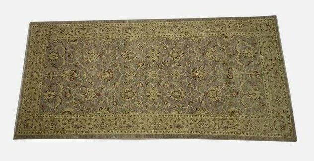 Vintage Wool Persian Oushak Oriental Rug Carpet 9'9" x 4'11" (1 of 9)