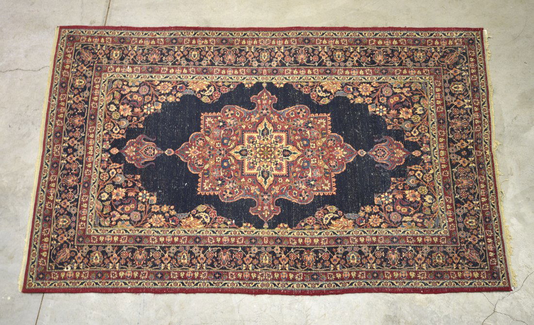Vintage Wool Persian Tabriz Hand Knotted Oriental Rug 6'6" x 5'1" (1 of 9)