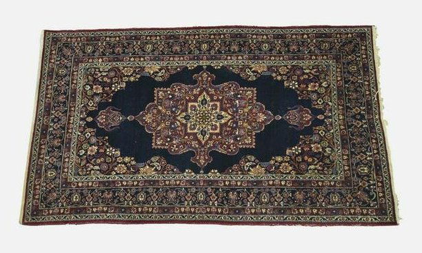 Vintage Wool Persian Tabriz Hand Knotted Rug 7'6" x 4'10" (1 of 9)