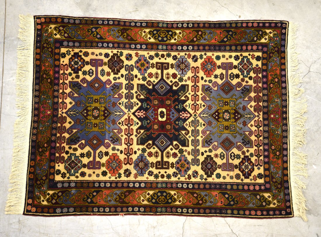 Vintage Wool Kazak Oriental Rug 5'9" x 4'6" (1 of 9)