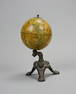 19th Century Miniature 3 1/2" Terrestrial Desk Top Globe by J. L. & Cie, Paris