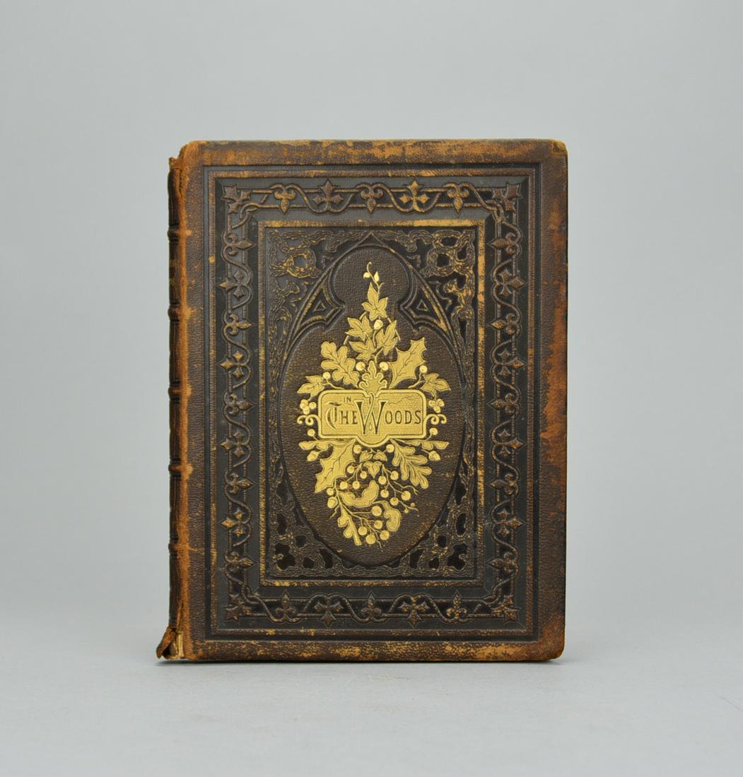 In the Woods With Bryant, Longfellow and Halleck. First Edition. New York: James G. Gregory, 1863: In the Woods With Bryant, Longfellow and Halleck Illustrated From Drawings by John A. Hows. First Edition. New York: James G. Gregory, 1863. Hardcover. Bound in tooled leather with gilt stamped title