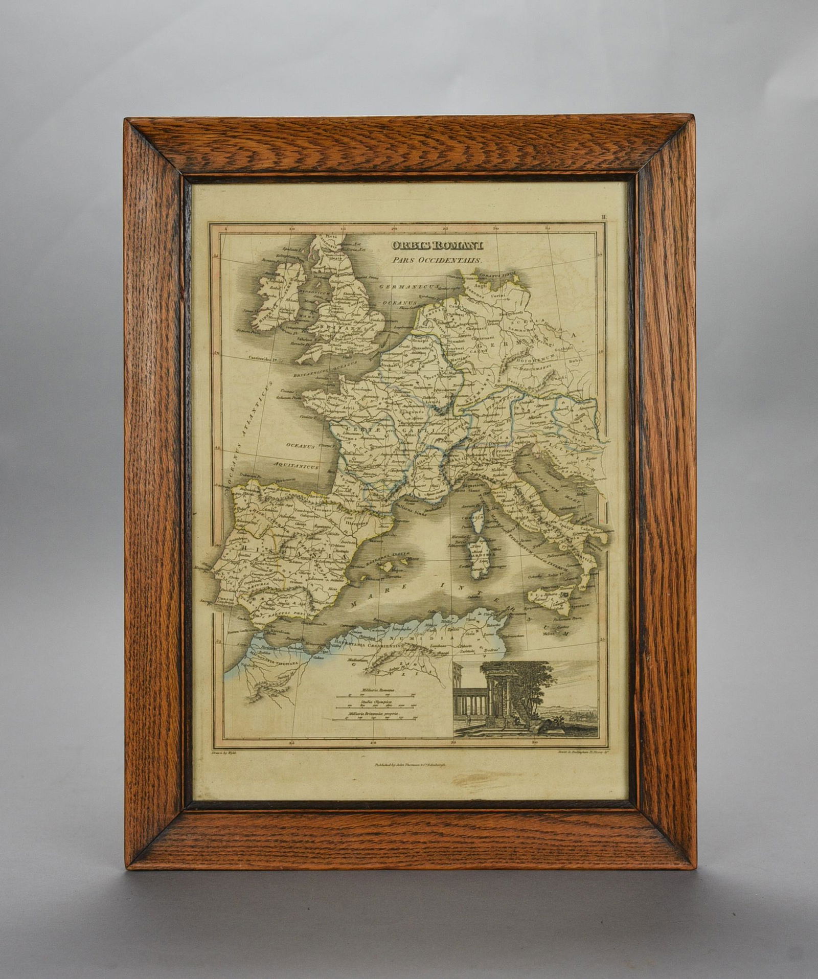 "Orbis Romani Pars Occidentalis" Framed Antique Map by Charles Smith c1820s (1 of 8)