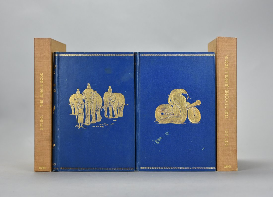 THE JUNGLE BOOK & THE SECOND JUNGLE BOOK by Rudyard Kipling. First Edition. London: Macmillan and (1 of 20)
