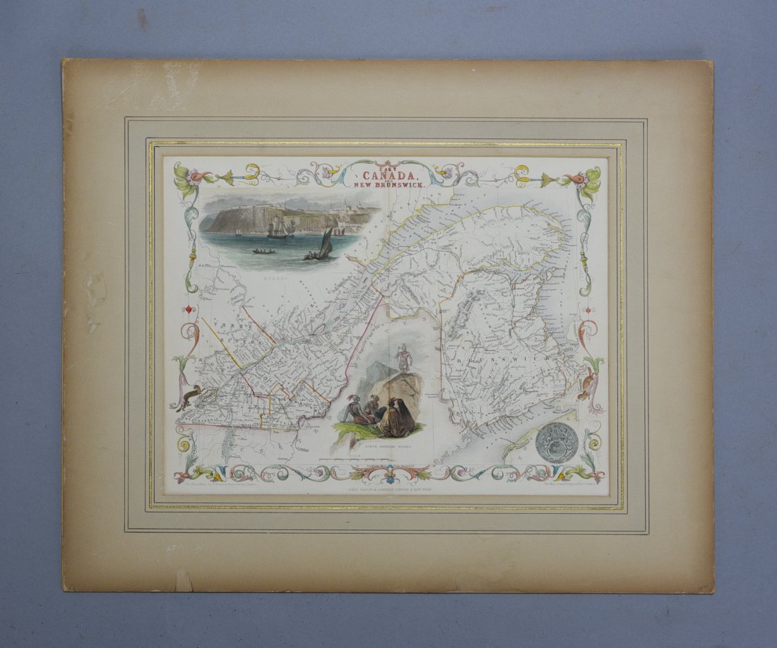 "East Canada and New Brunswick" by John Tallis, London, c1851 (1 of 8)