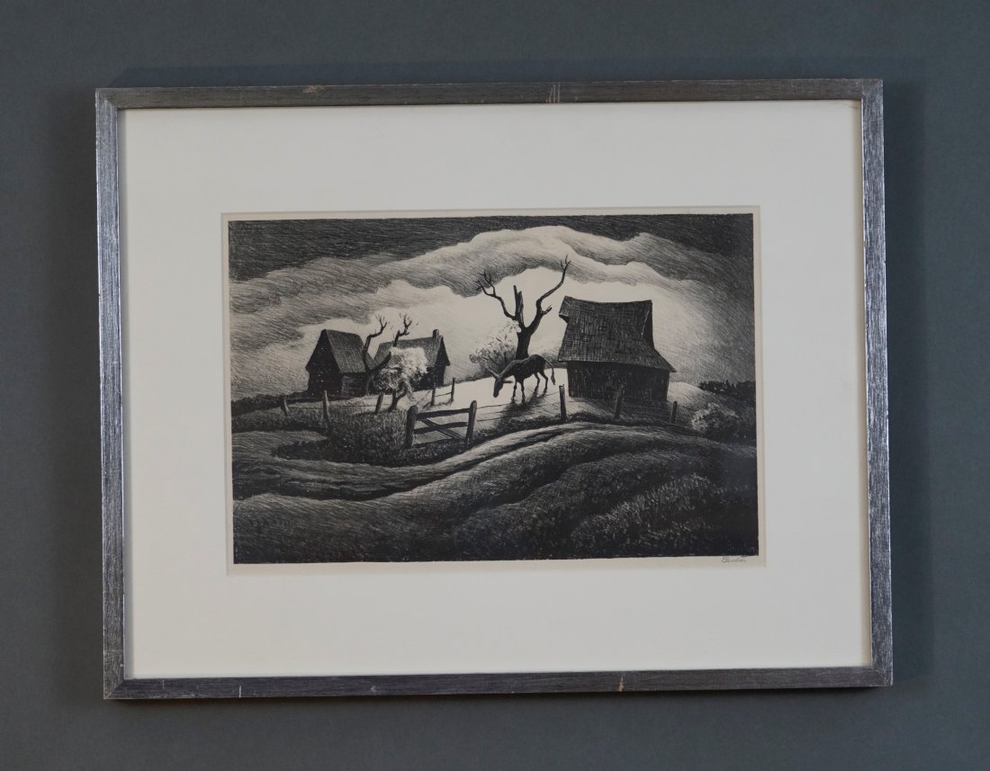 Benton, Thomas Hart. RAINY DAY Lithograph Print (1 of 5)