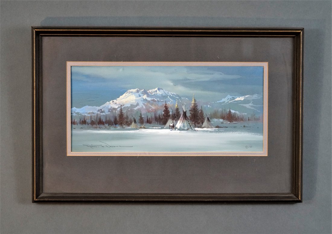 Wagoner, Robert. THE LAST LIGHT Watercolor on Paper (1 of 6)