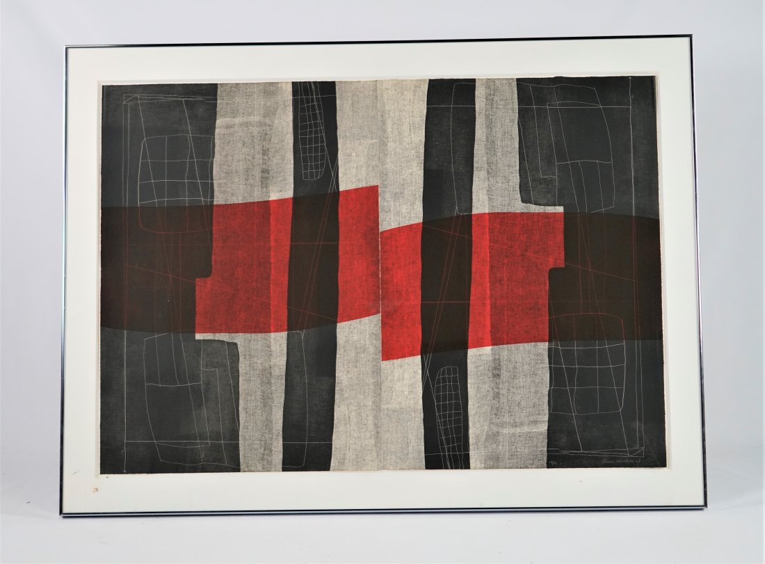 Nevelson, Louise. DOUBLE IMAGES Large Silkscreen Print (1 of 3)