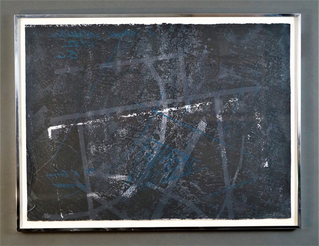 Gilliam, Sam. TO A SMALL INSTALATION Silkscreen Print on Paper 1981 (1 of 6)