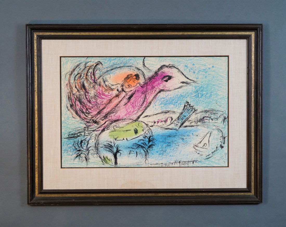 Chagall, Marc. LA BAIE Original Color Lithograph (1 of 6)