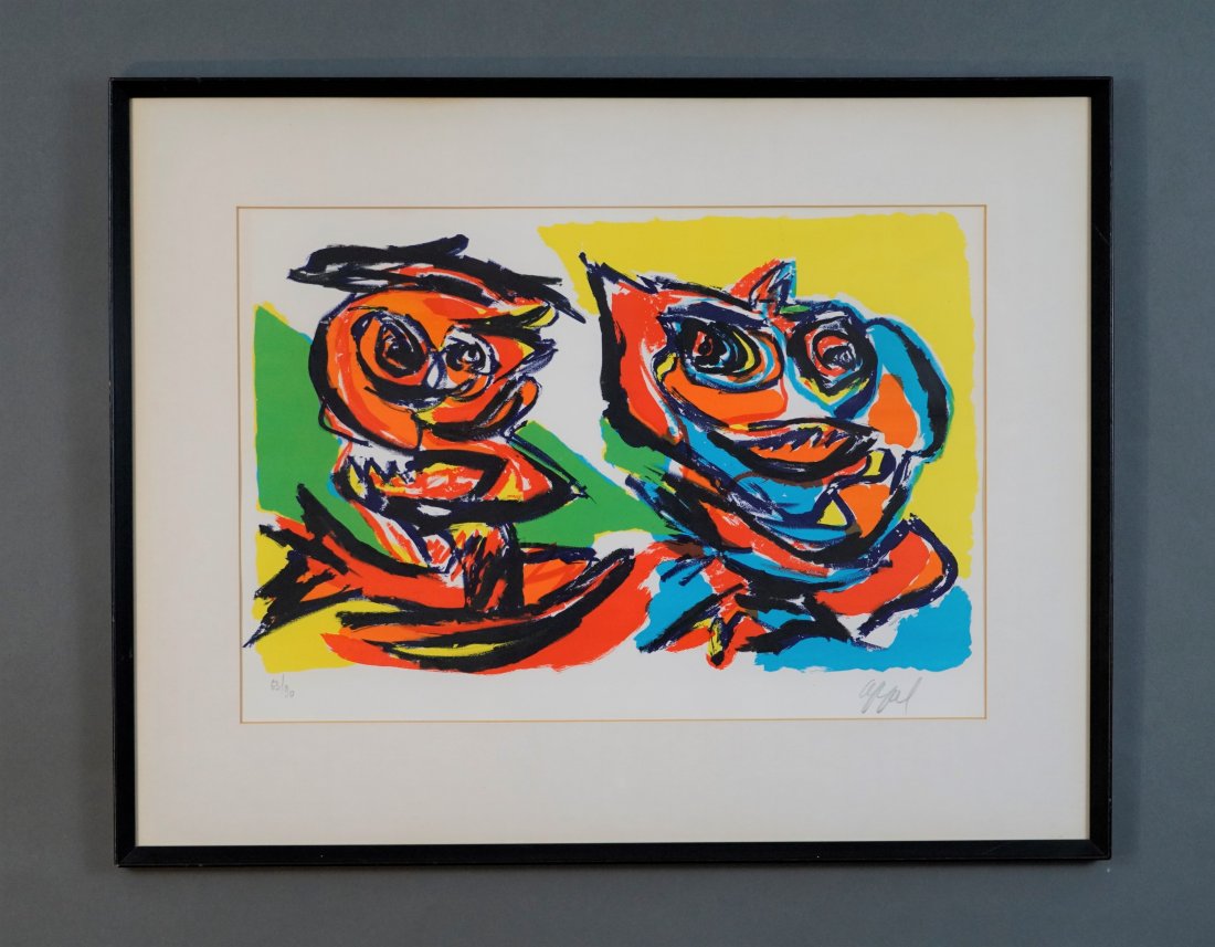 Appel, Karel. PERSONNAGES Color Lithograph Print (1 of 6)