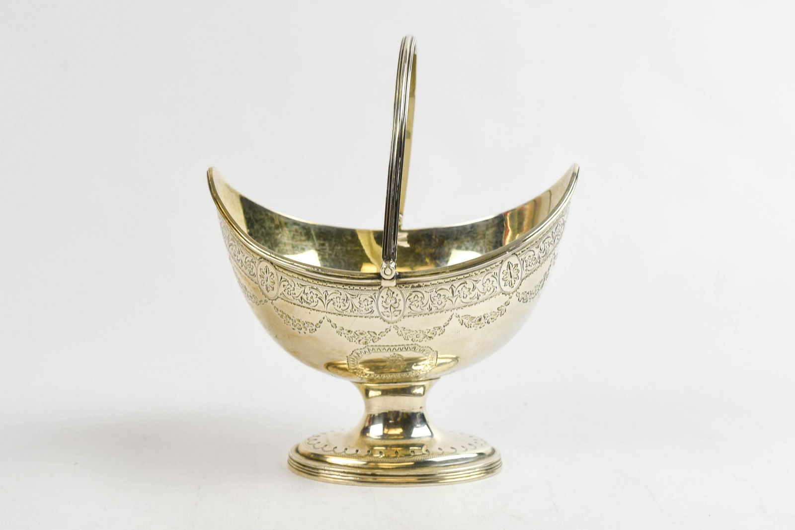 Thomas Streetin 1795 London Lion Crested Sterling Silver Sugar Basket George III (1 of 3)