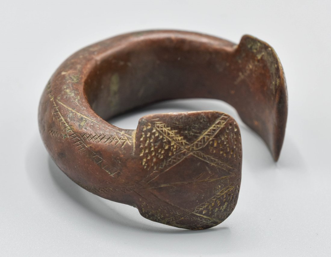 African Trade Red Copper Currency Djerma Money Bracelet Niger (1 of 11)