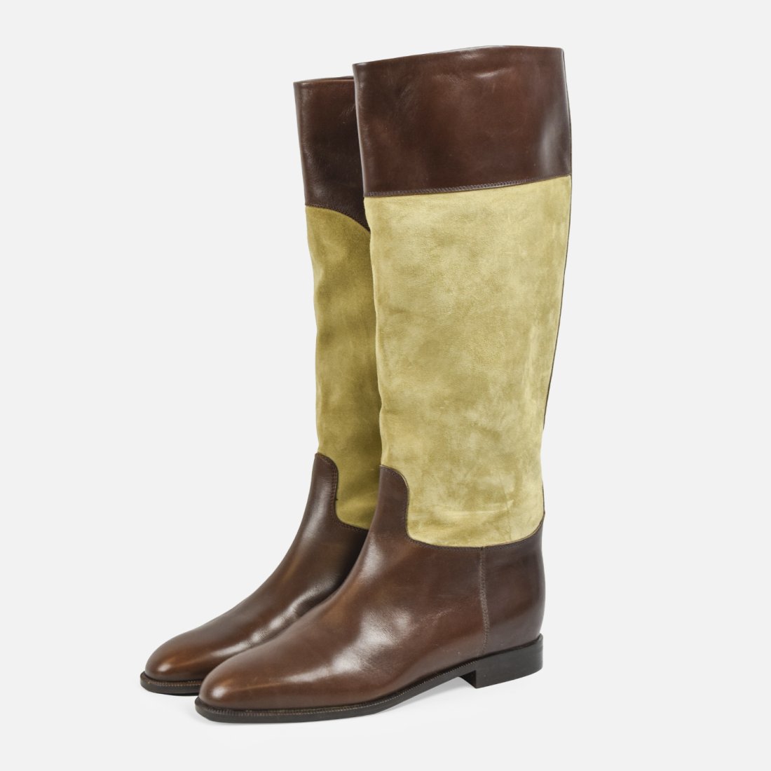 GUCCI Vintage Womens Suede & Leather Boots Size 6.5 (1 of 9)