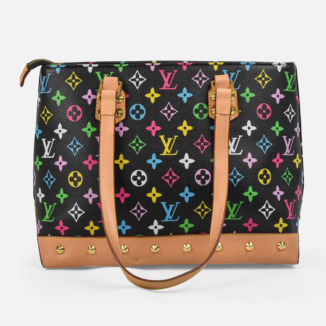 LOUIS VUITTON Alma Leather Bag Multicolor (1 of 13)