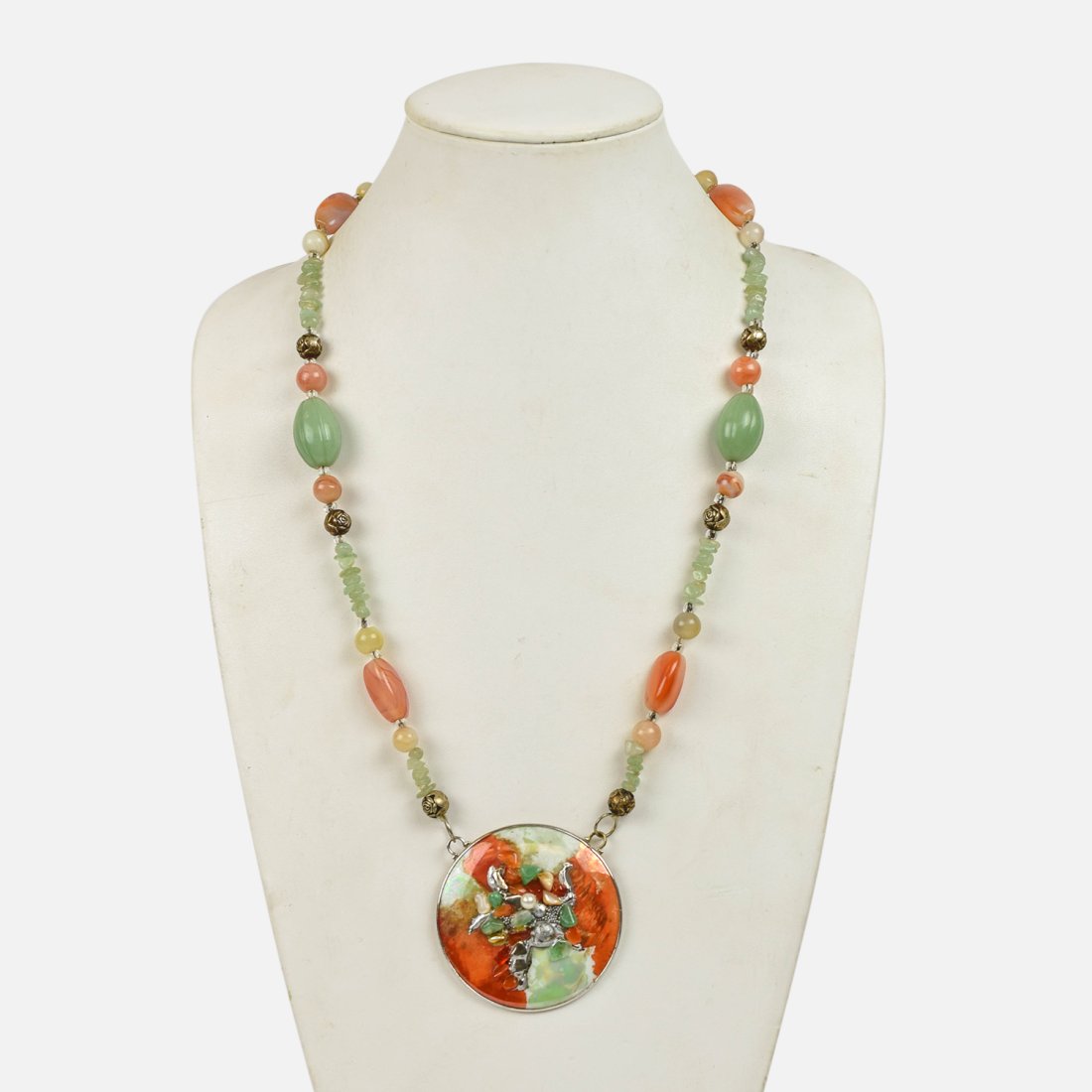 JOYCE TAYLOR Natural Stone Statement Necklace (1 of 7)