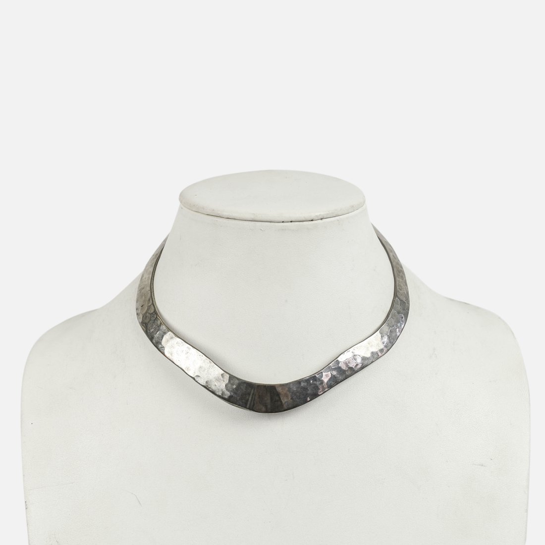 Hammered Collar Chocker Open Cuff Necklace: xxx