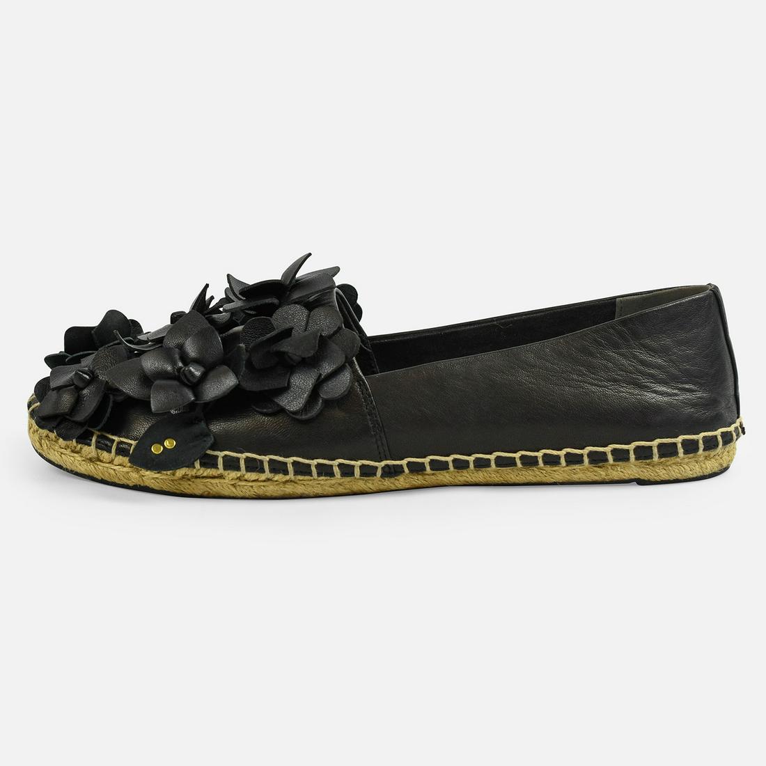 TORY BURCH Leather Blossom Floral Applique Espadrilles (#0065) on Apr 23,  2023 | Ararity Auctions in VA