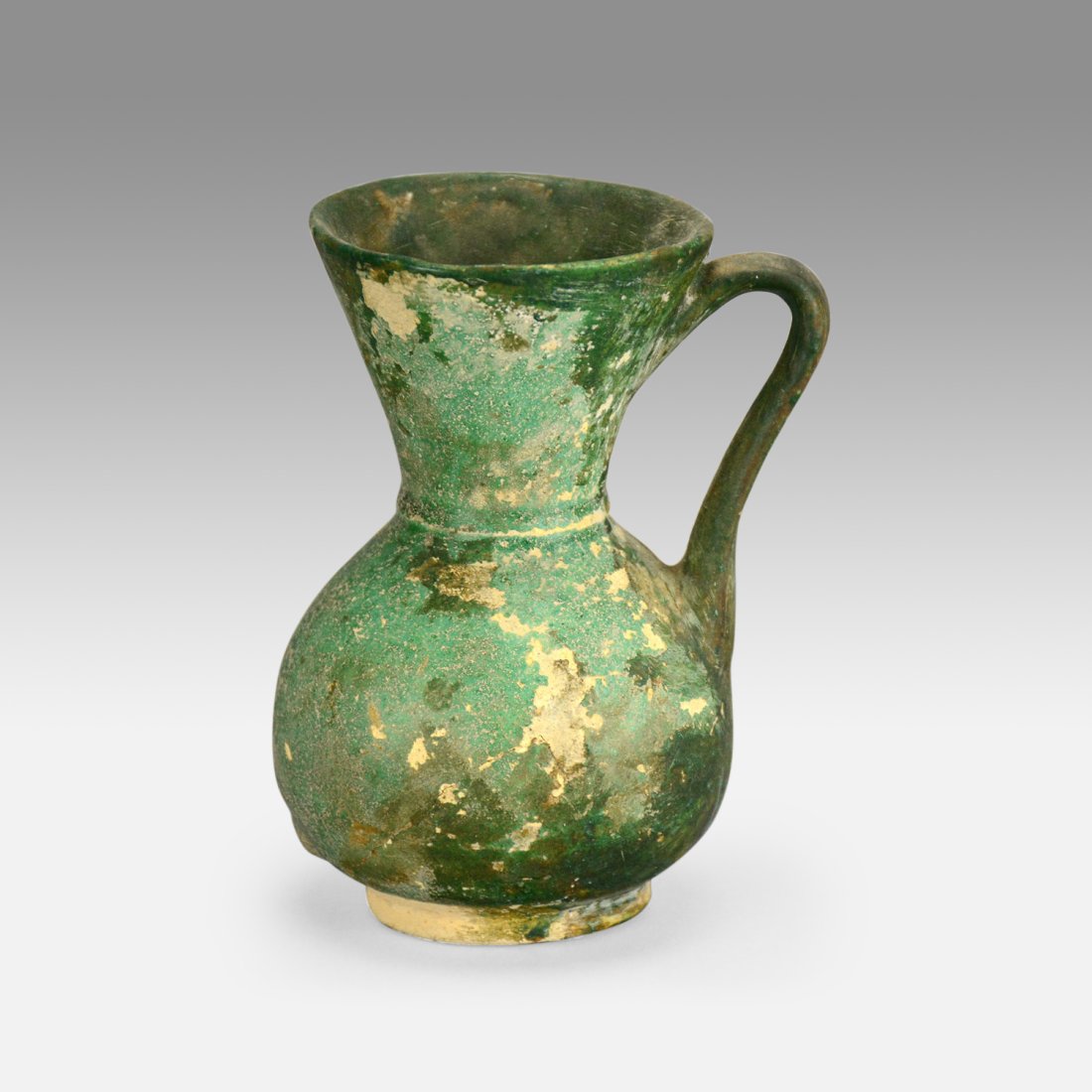 Antique Nishapur Islamic Glazed Pottery Vessel Pitcher Small Jug (1 of 6)