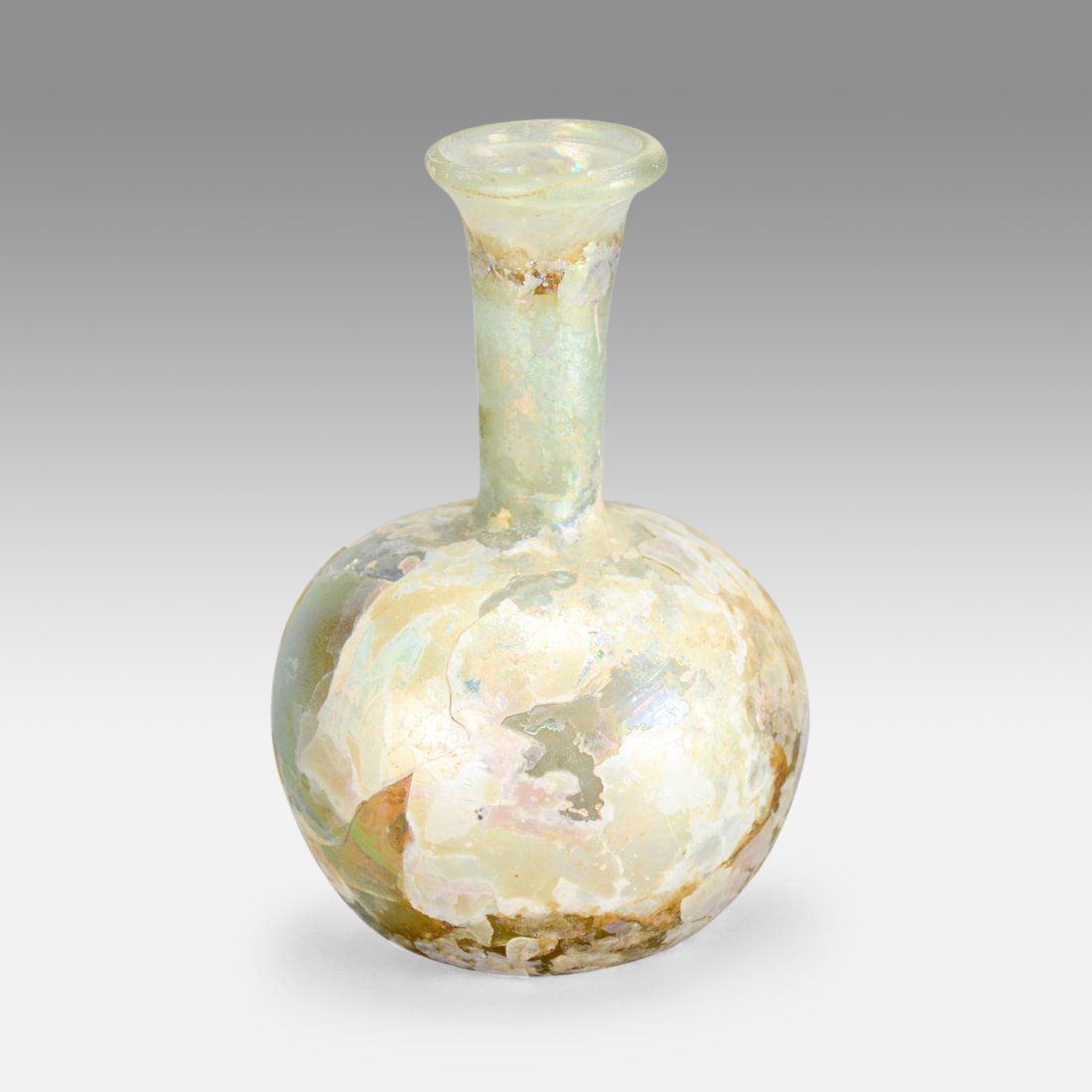 Ancient Roman Glass Bottle Large Ball Flask (1 of 12)