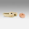 Two Ancient Early Islamic Oil Lamps - Carved Stone and Molded Pottery