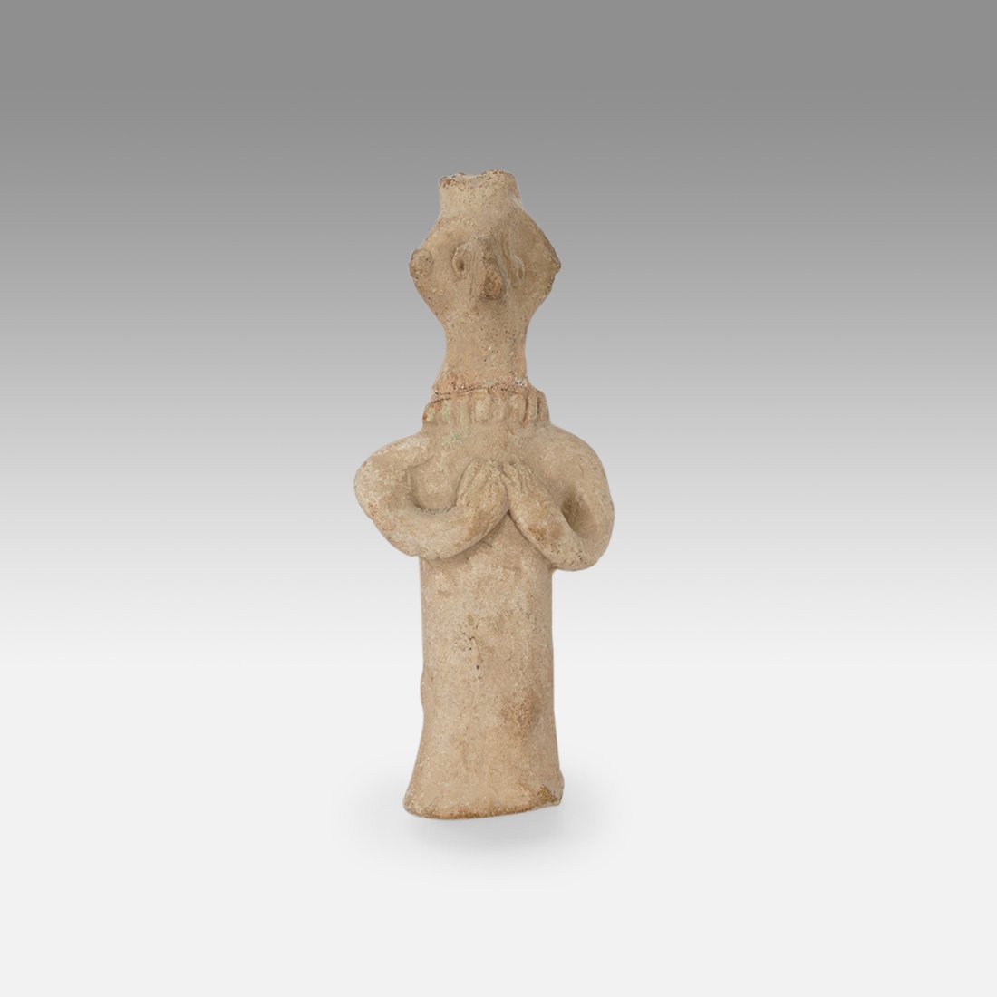 Ancient Syro-Hittite Terracotta Pottery Figure of a Goddess Small Fertility Statue #4 (1 of 9)