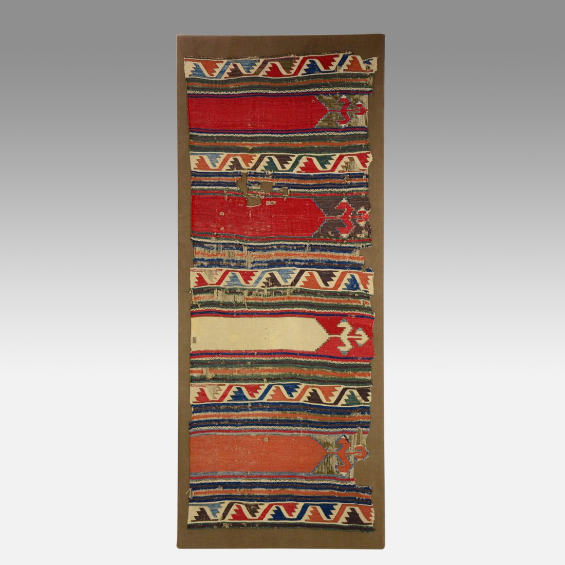 Late 18thC Anatolian Saf Kilim Fragment Antique Carpet Wall Mounted Rug #2 (1 of 13)