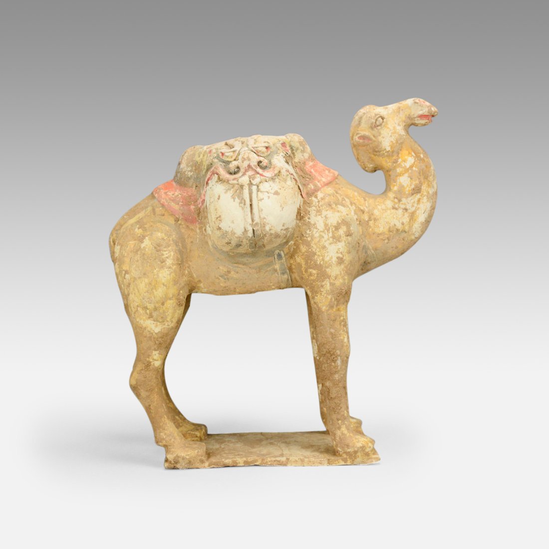 Antique Chinese Painted Pottery Camel Figurine Statue Tang Dynasty (1 of 20)