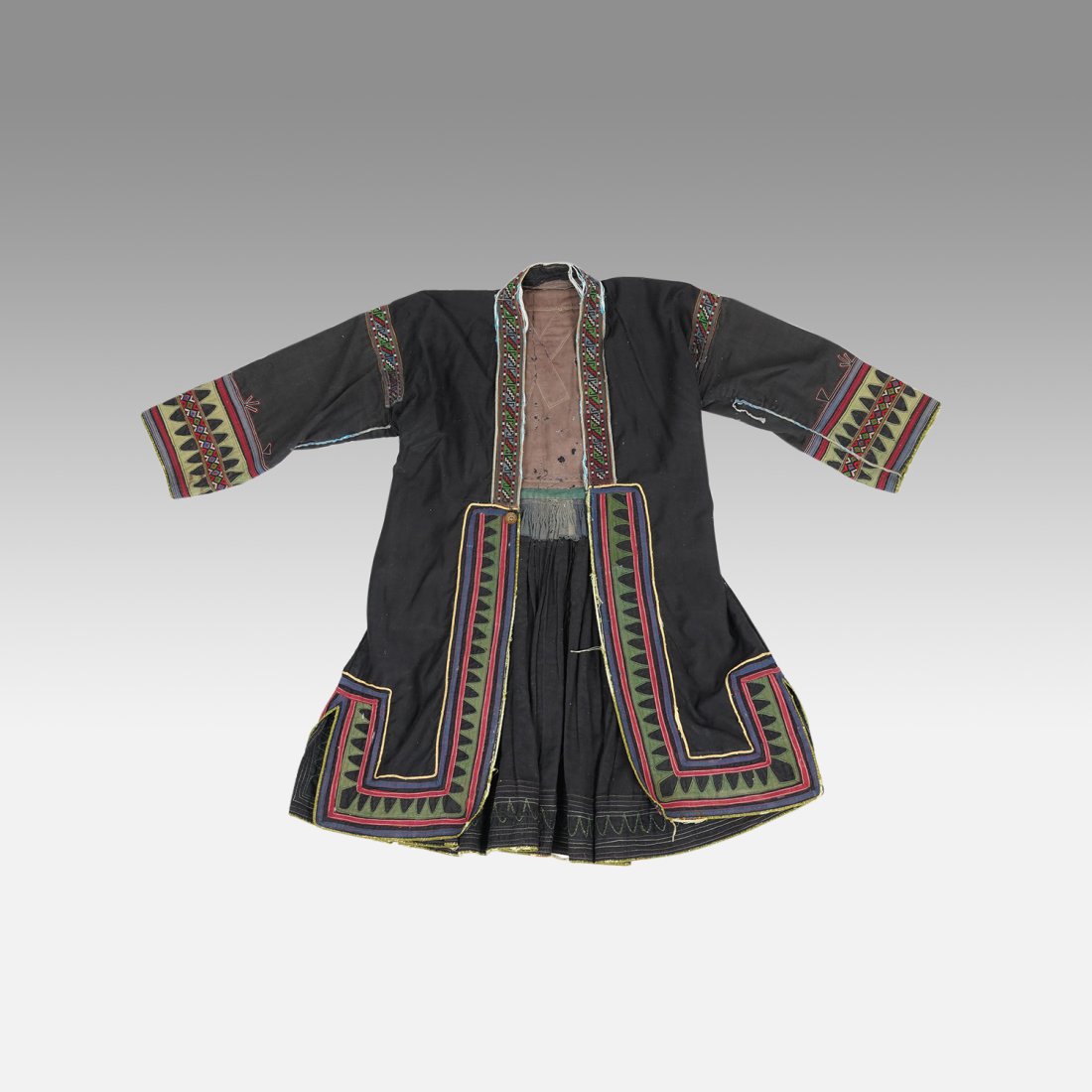 Antique Khevsur Women's Jacket Khevsureti Tribal Robe Textile Book Piece #4 (1 of 9)
