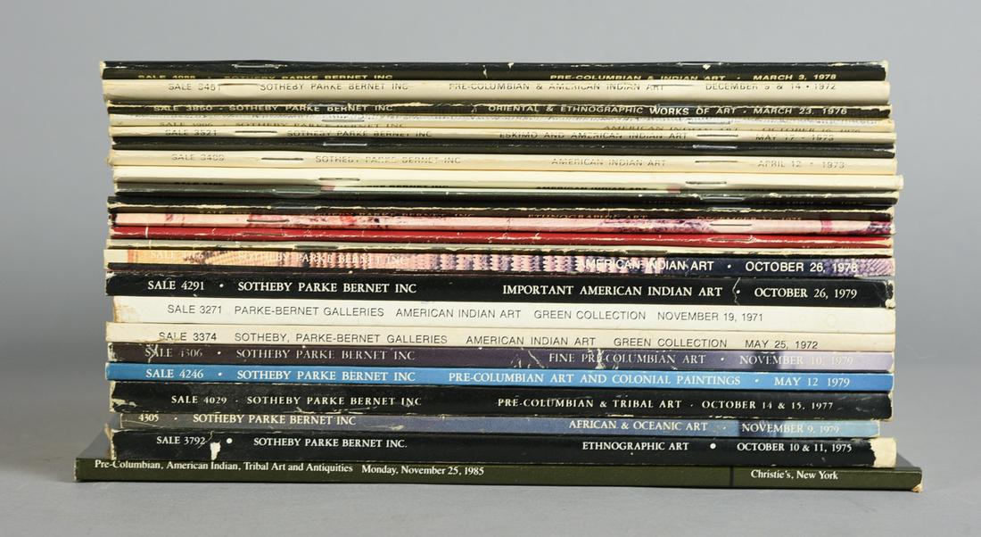 23 Sotheby's & Christies American Indian, Pre-Columbian, and Tribal Art Auction Catalogs 1970s-80s (1 of 7)