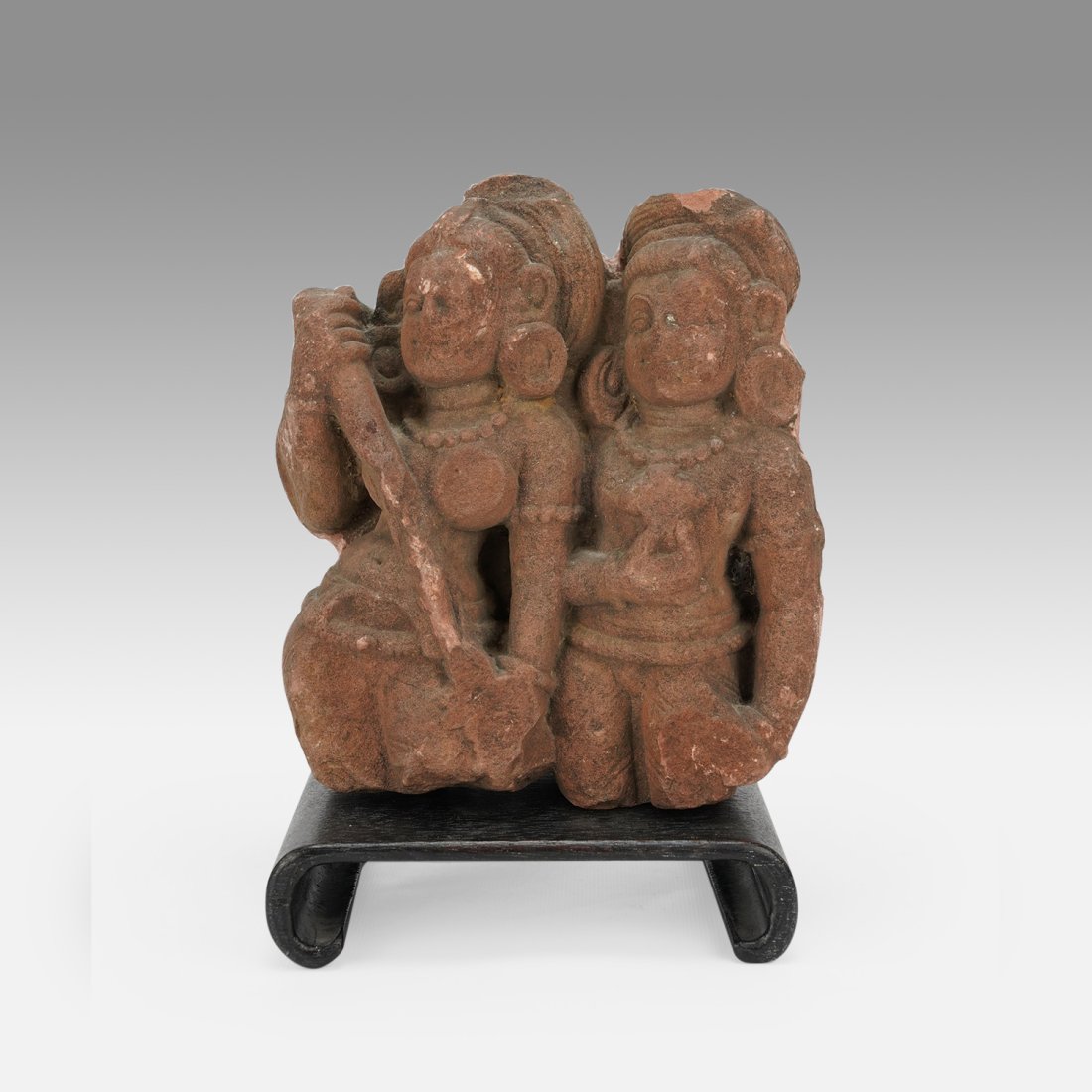 Antique 9thC Red Sandstone Carved Fragment of Shiva India (1 of 10)