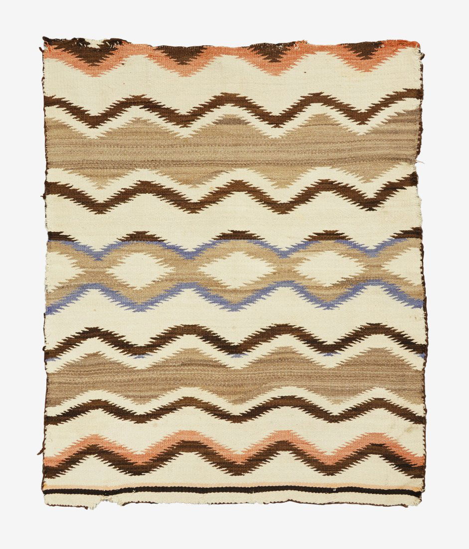 1920s Native American Indian Tribal Wool Navajo Rug Blanket 4' 6" x 3' 8" (1 of 12)