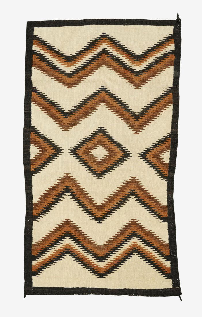 Good Vintage Native American Indian Tribal Rug Navajo Blanket  5' x 2'10" (1 of 11)