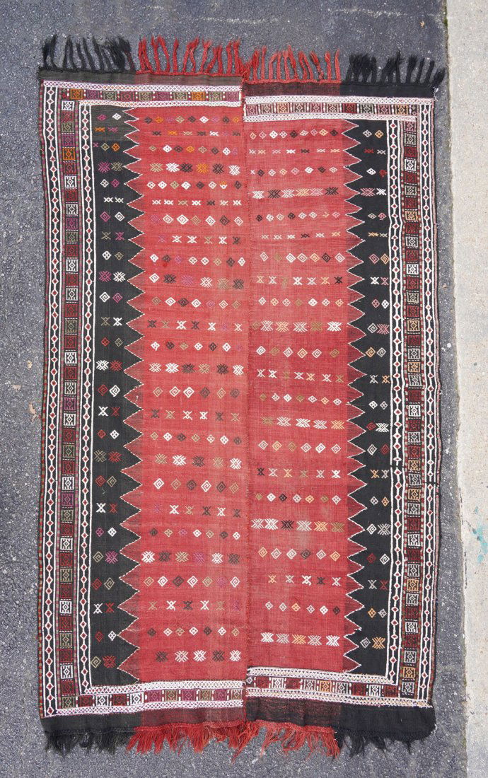 Antique Two-Piece Zili Kilim Carpet Rug Tribal Tausch Textile Book Piece (1 of 15)