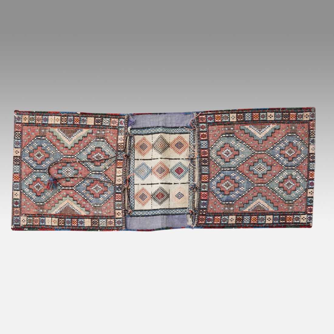 Antique Tribal Khorjin Saddle Bag Kazakh Caucasus Textile Book Piece (1 of 12)
