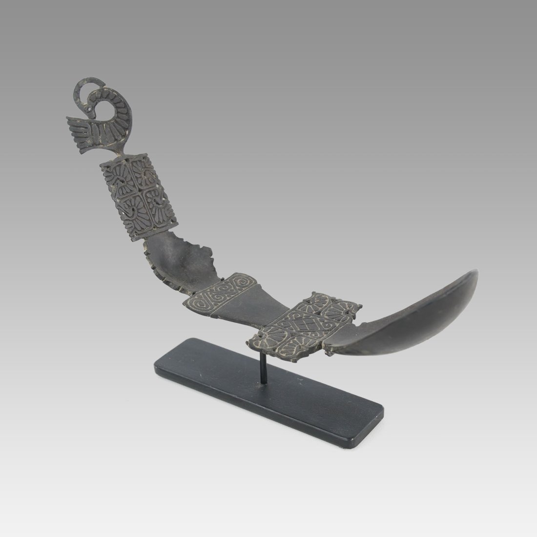 Timor Buffalo Horn Spoon w/Bird Finial, Indonesia (1 of 12)