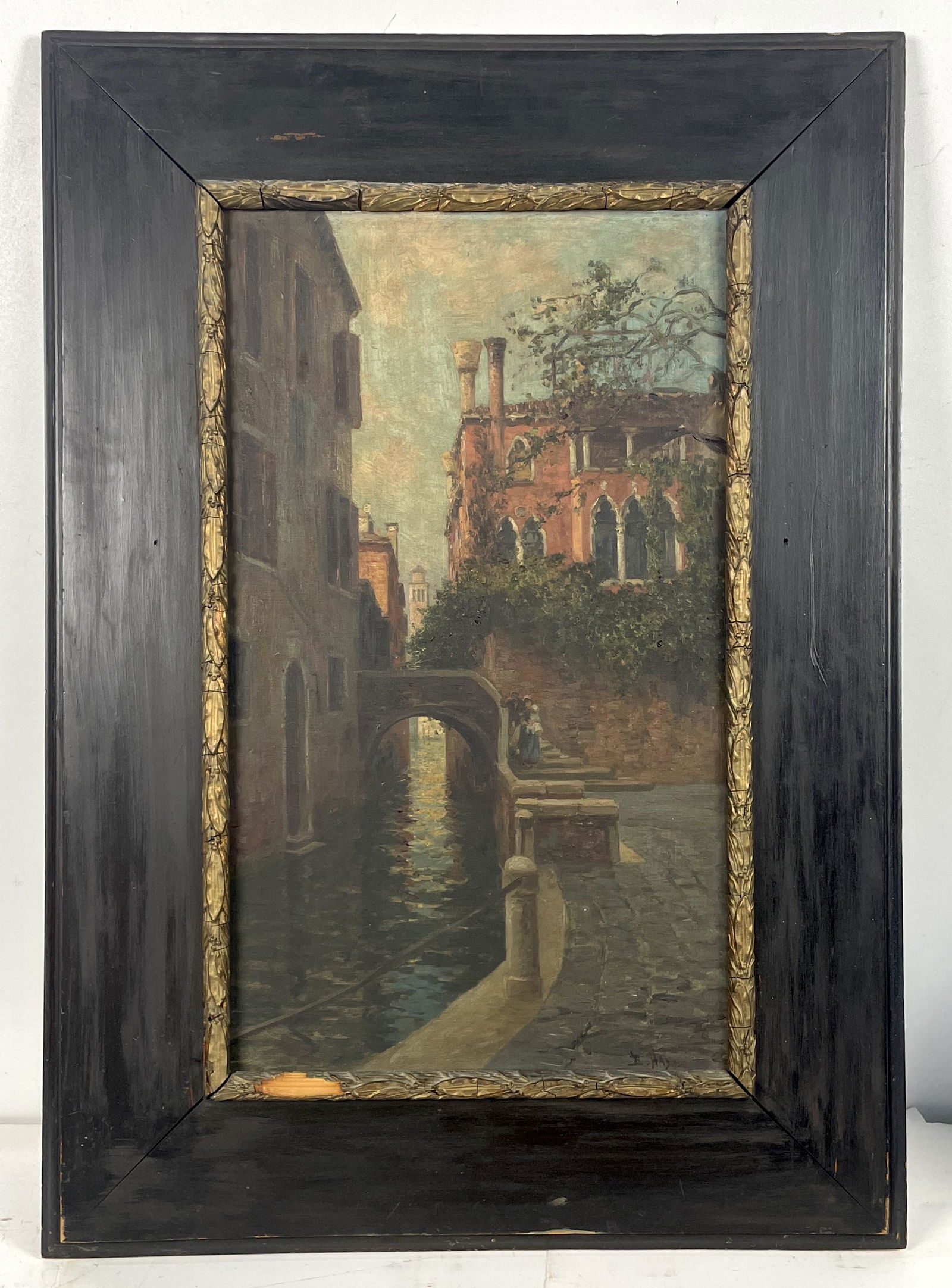 Hay, E. Antique 19thC Oil Painting on Canvas. (1 of 5)