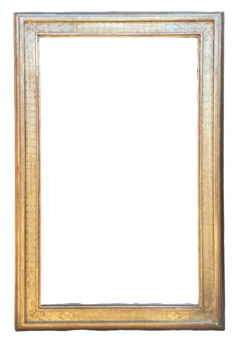 Adair. Fine Burnished Giltwood Signed Picture Frame. (1 of 3)