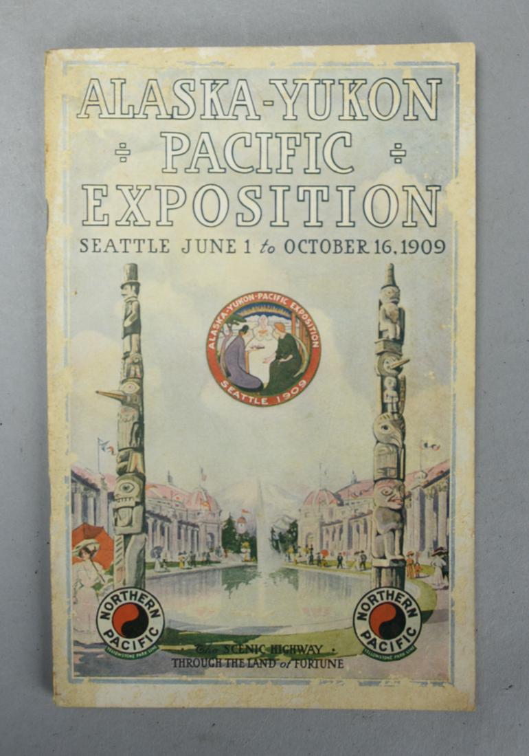The Alaska - Yukon - Pacific Exposition, 1909. Antique Railroad Ephemera Program Brochure (1 of 4)