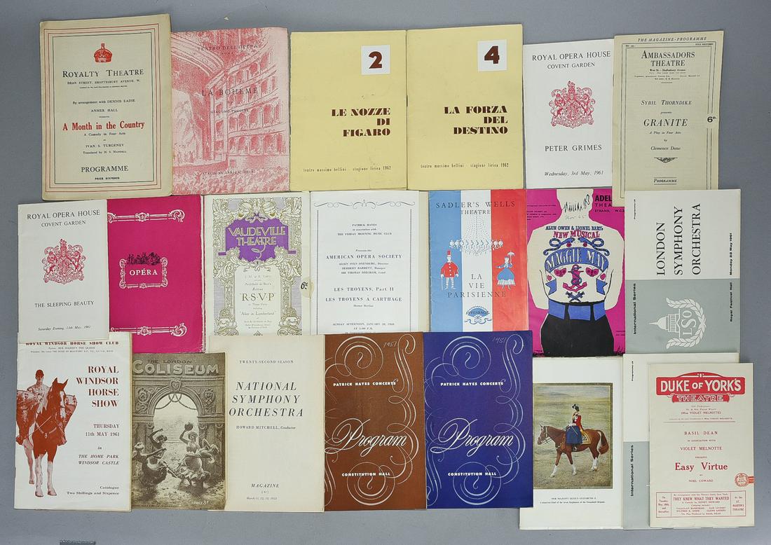 Large Group of Vintage Classical Opera Programs (1 of 5)