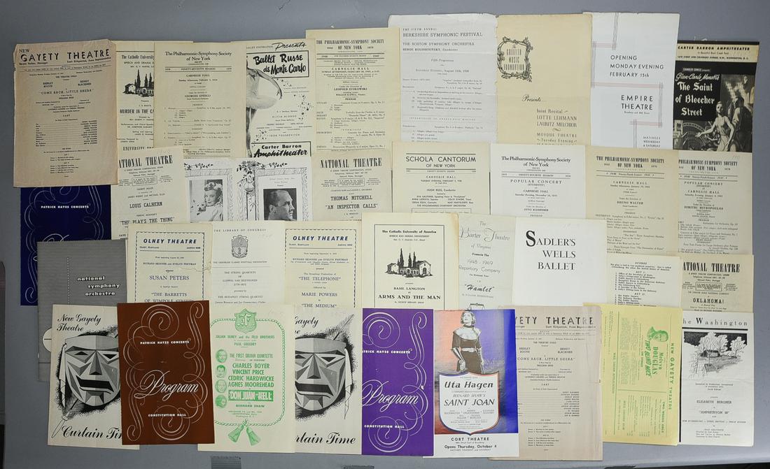 Large Group of Vintage Classical Opera Programs (1 of 7)