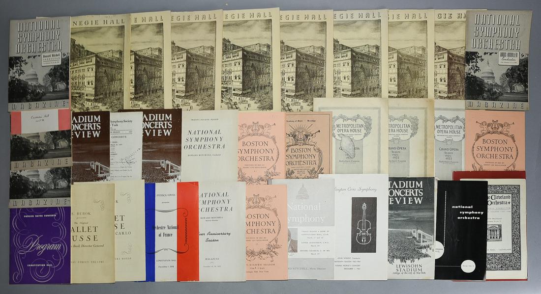 Large Group of Classical Opera Playbill Programs (1 of 7)